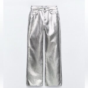Zara Silver Flare Women's Jeans